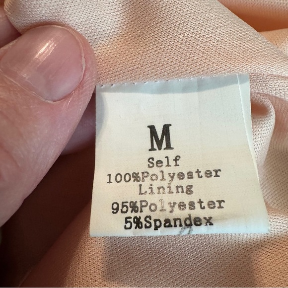 The Hanger Elegant light Peach Sleeveless Maxi Dress Goddess Style Size Medium - Picture 11 of 13